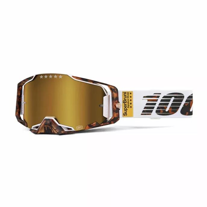 100% MX Goggles Armega Le SuperBruni Gold Mirror